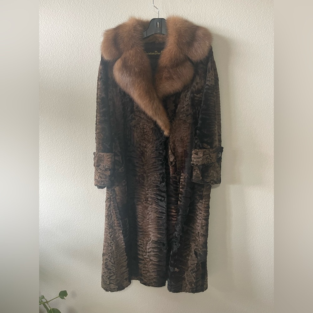 Vintage Christian Dior Fur Coat